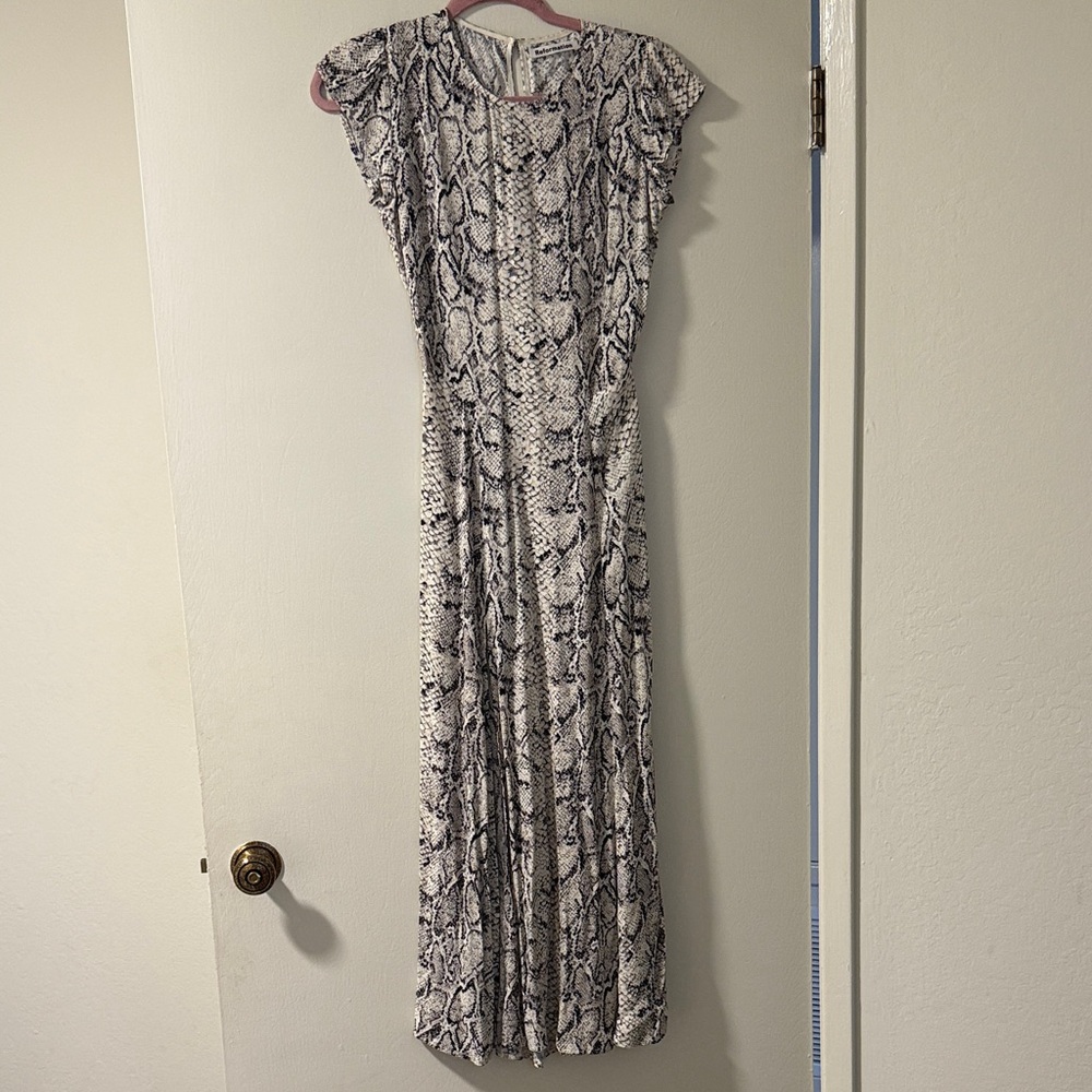 Reformation Gavin Snake Print Maxi Dress